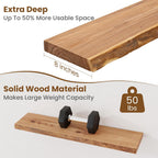Floating Shelves for Wall Decor Rustic Solid (Set of 2)