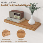 Floating Shelves for Wall Decor Rustic Solid (Set of 2)