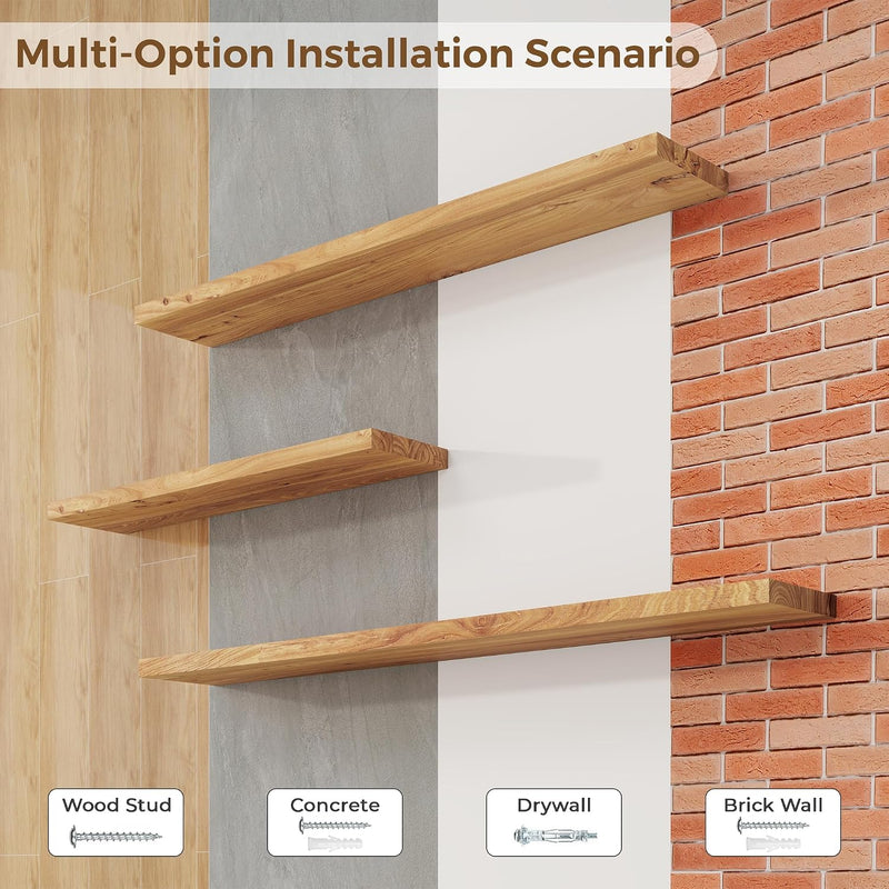 Floating Shelves for Wall Live Edge