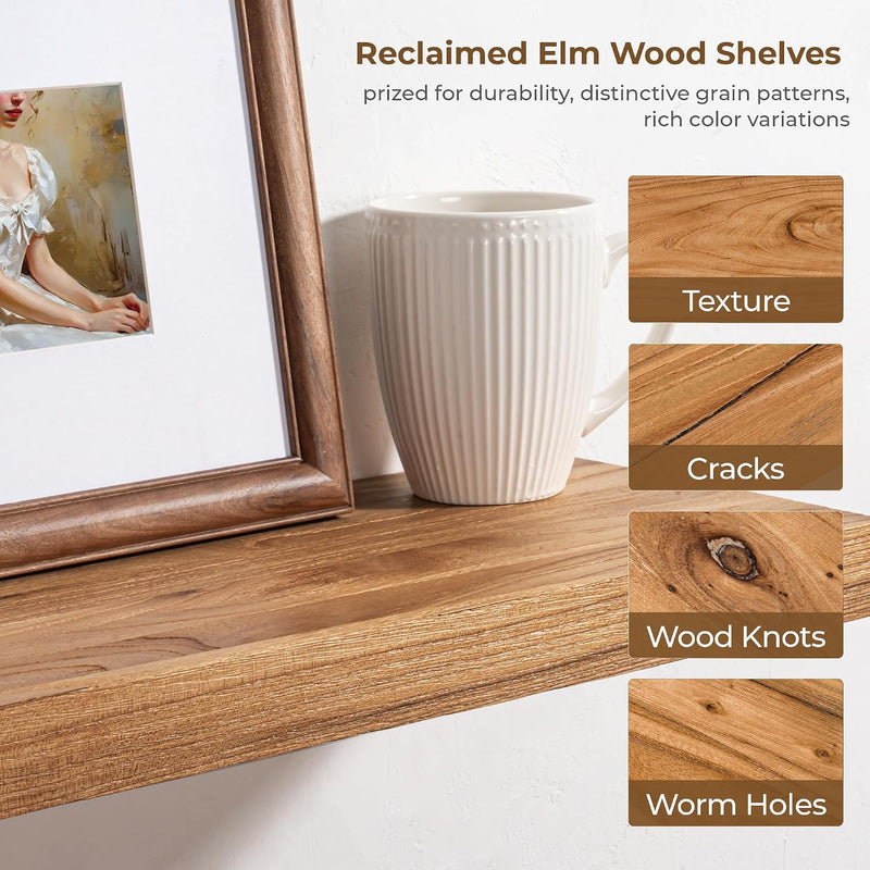 Floating Shelves for Wall Live Edge