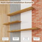 Floating Shelves for Wall Rustic Solid Elm
