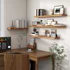 Floating Shelves for Wall Rustic Solid Elm