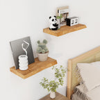 Floating Shelves for Wall Rustic Solid Elm