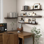 Floating Shelves for Wall Rustic Solid Elm