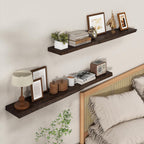 Floating Shelves for Wall Rustic Solid Elm