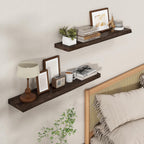 Floating Shelves for Wall Rustic Solid Elm