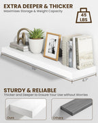 30" Floating Shelves for Wall Wooden with Invisible (Set of 2)