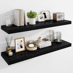 30" Floating Shelves for Wall Wooden with Invisible (Set of 2)