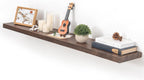 Floating Shelves for Wall Rustic Solid Live-Edge (Set of 2)