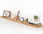 Floating Shelves for Wall Rustic Solid Live-Edge (Set of 2)