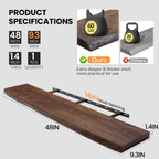 Floating Shelves for Wall Rustic Solid Live-Edge (Set of 2)