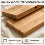 Floating Shelves for Wall Rustic Solid Live-Edge (Set of 2)