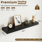 Floating Shelves Oak for Wall with Hidden