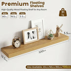 Floating Shelves Oak for Wall with Hidden