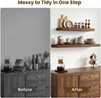 Floating Shelves Oak for Wall with Hidden