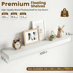 Floating Shelves Oak for Wall with Hidden