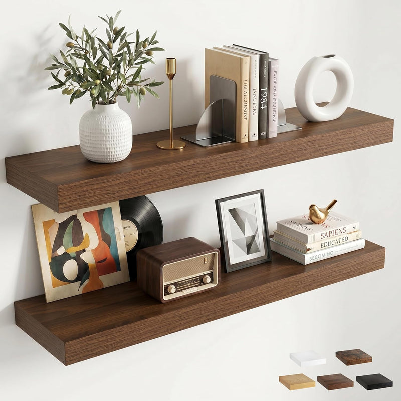 Floating Shelves Oak for Wall with Hidden