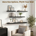 Floating Shelves Oak for Wall with Hidden