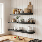 Floating Shelves Oak for Wall with Hidden