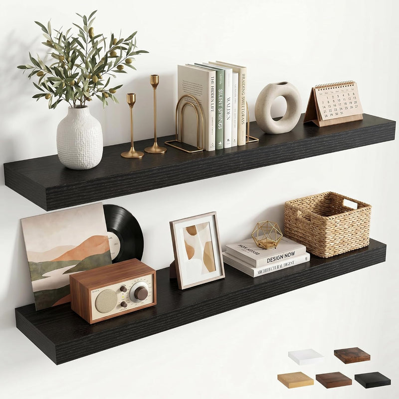 Floating Shelves Oak for Wall with Hidden