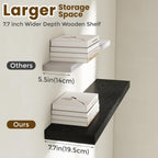 Floating Shelves Oak for Wall with Hidden