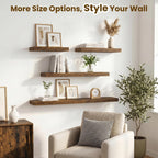 Floating Shelves Oak for Wall with Hidden