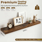 Floating Shelves Oak for Wall with Hidden