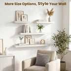Floating Shelves Oak for Wall with Hidden