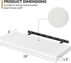 Floating Shelves Rustic Wooden Wall (2 Pack)