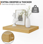 Floating Shelves Rustic Wooden Wall (2 Pack)