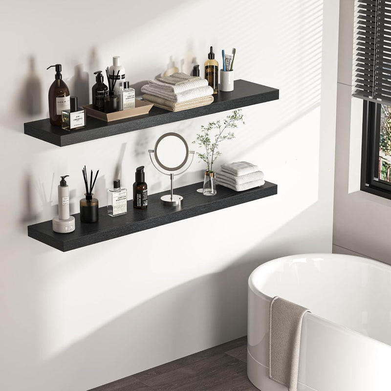 Floating Shelves Rustic Wooden Wall (2 Pack)