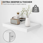 Floating Shelves Rustic Wooden Wall (2 Pack)