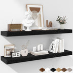 Floating Shelves Rustic Wooden Wall (2 Pack)