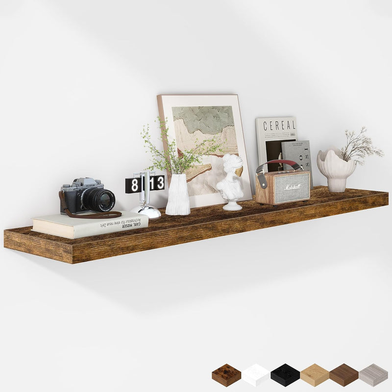 Floating Shelves Rustic Wooden Wall (2 Pack)