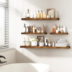 Floating Shelves Rustic Wooden Wall (2 Pack)