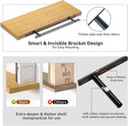Floating Shelves Rustic Wooden Wall (2 Pack)