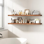 Floating Shelves Rustic Wooden Wall (2 Pack)