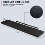 Floating Shelves Rustic Wooden Wall (2 Pack)