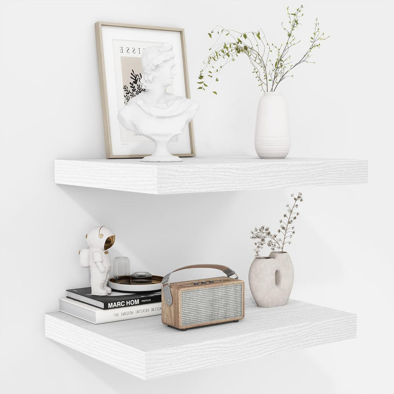 Floating Shelves Rustic Wooden Wall (2 Pack)
