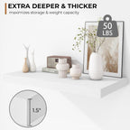 Floating Shelves Rustic Wooden Wall (2 Pack)