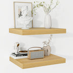 Floating Shelves Rustic Wooden Wall (2 Pack)