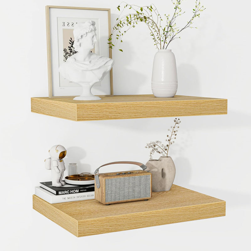 Floating Shelves Rustic Wooden Wall (2 Pack)