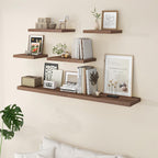 Floating Shelves Rustic Wooden Wall (2 Pack)