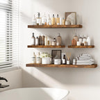 Floating Shelves Rustic Wooden Wall (2 Pack)