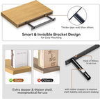 Floating Shelves Rustic Wooden Wall (2 Pack)