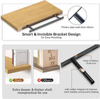 Floating Shelves Rustic Wooden Wall (2 Pack)