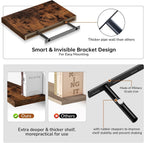 Floating Shelves Rustic Wooden Wall (2 Pack)