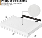 Floating Shelves Rustic Wooden Wall (2 Pack)