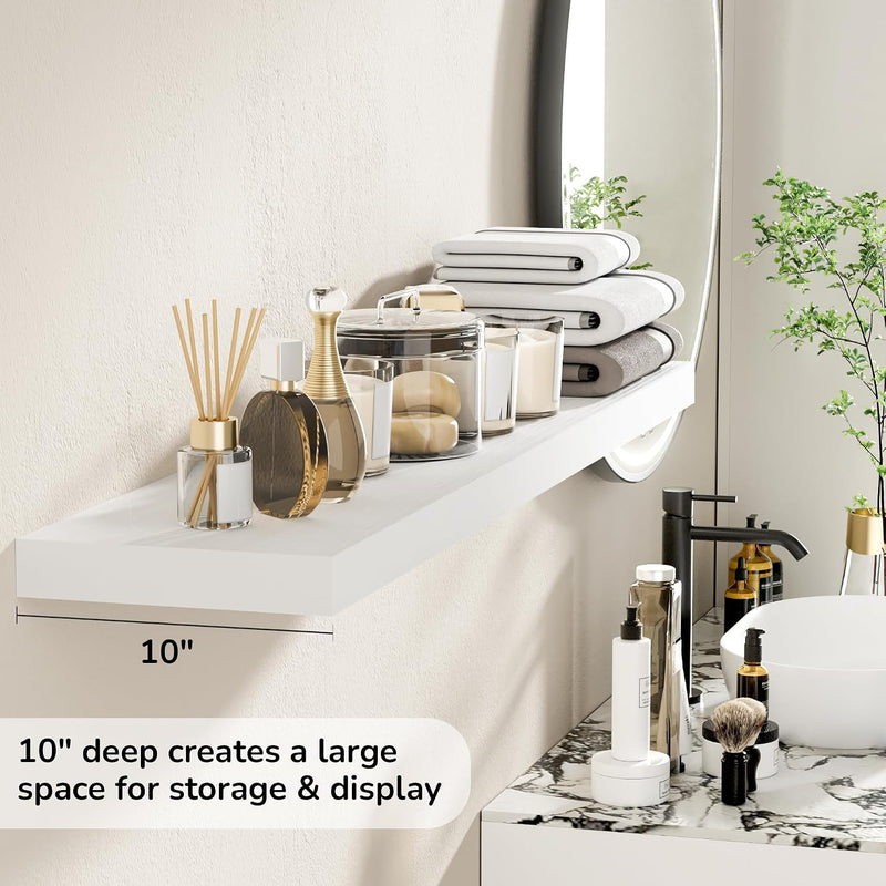 Floating Shelves Rustic Wooden Wall (2 Pack)