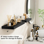 Floating Shelves Rustic Wooden Wall (2 Pack)